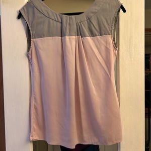 New York and company for block blouse grey and pink